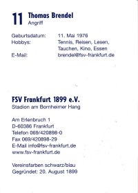 FSV Frankfurt - Rckseite