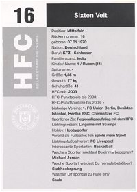 Hallescher FC - Rckseite