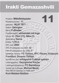 Hallescher FC - Rckseite